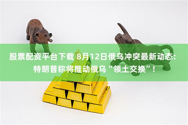 股票配资平台下载 8月12日俄乌冲突最新动态: 特朗普称将推动俄乌“领土交换”!
