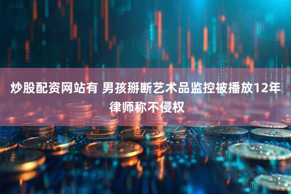 炒股配资网站有 男孩掰断艺术品监控被播放12年 律师称不侵权