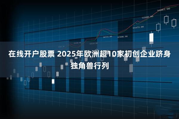在线开户股票 2025年欧洲超10家初创企业跻身独角兽行列