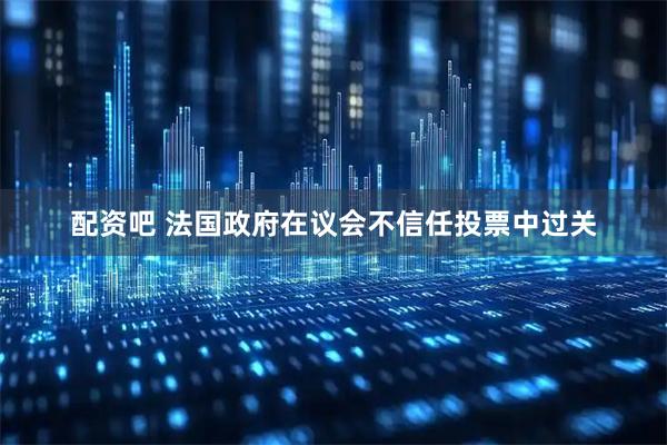 配资吧 法国政府在议会不信任投票中过关